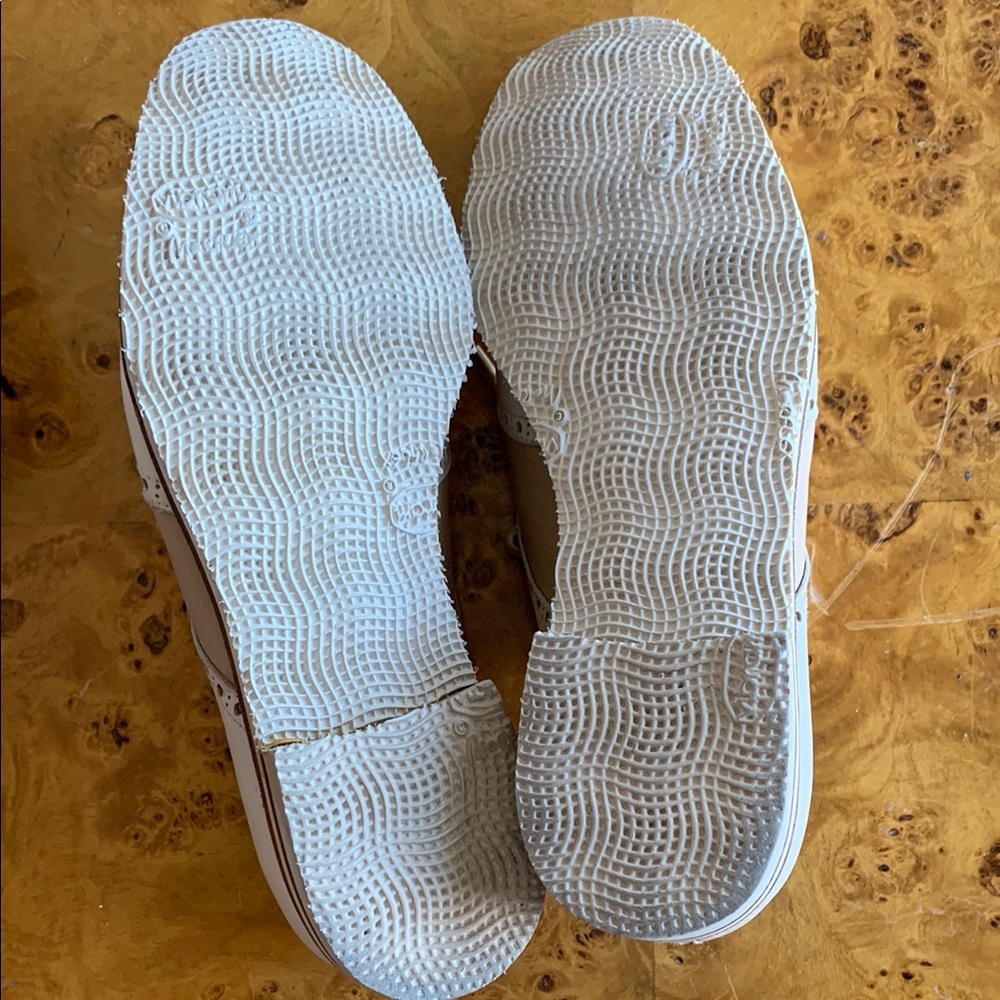 Gravati Italian White and Tan Leather Loafers Brogues - Picture 7 of 10